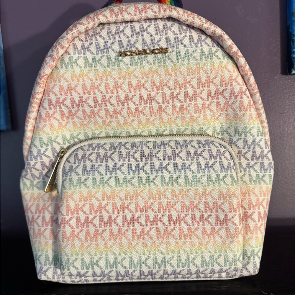 Michael Kors rainbow backpack